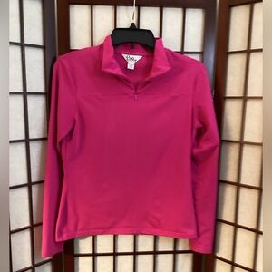 Lilly Pulitzer half zip pull over fitted ladies top. Size Small